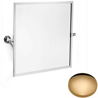Non-Lacquered Brass Samuel Heath Fairfield Framed Bevelled Tilting Mirror N9560