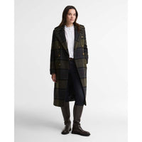 Barbour Womens Cottesmore Checked Wool Coat