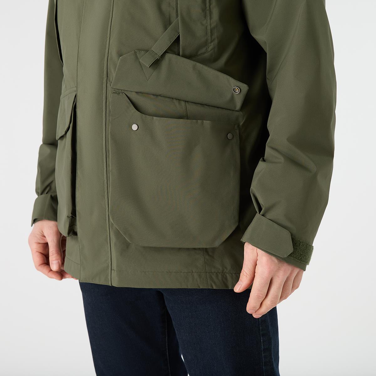 Deep Green Musto Mens Country Fenland Stretch Waterproof Jacket Pocket
