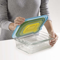 Multi Joseph Joseph Nest Glass Storage 4-piece set  LIDS