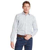 Deep Purple Schoffel Mens Baconsthorpe Tailored Shirt On Model
