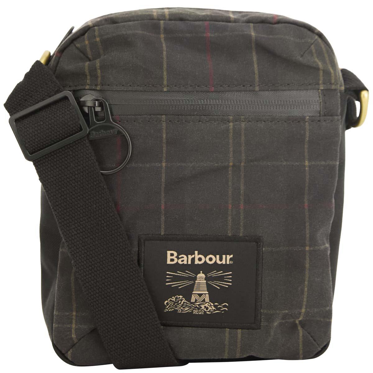 Barbour Field Tartan Wax Crossbody Bag