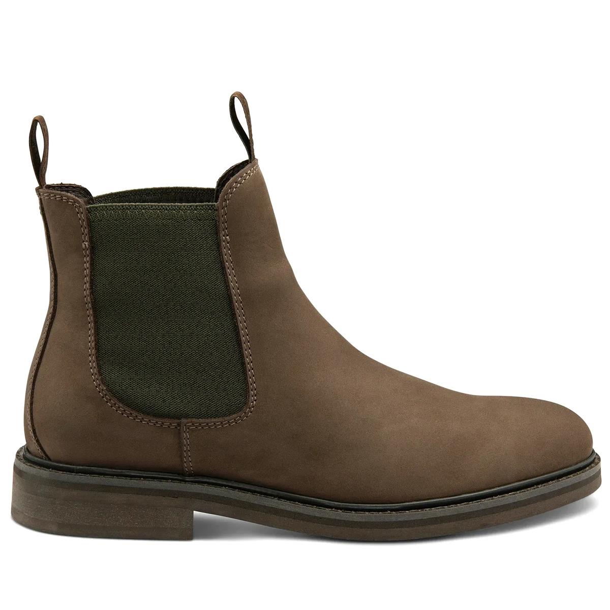 Brown Oiled Nubuck Leather Side Profile