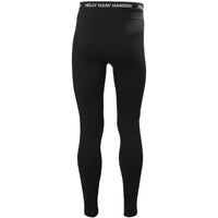 Black Helly Hansen Mens Lifa Merino Midweight Base Layer Bottoms Rear