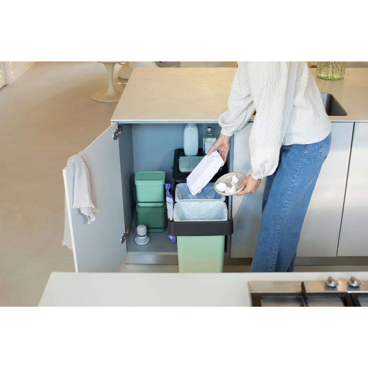Brabantia Sort & Go Built-In Bin 2 x 15 Litre