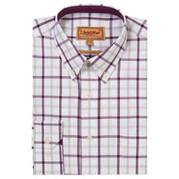 Beetroot Check Schoffel Mens Brancaster Shirt