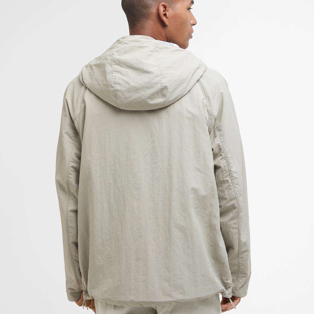 Concrete/Northshore Barbour Mens Wylam Showerproof Jacket Back