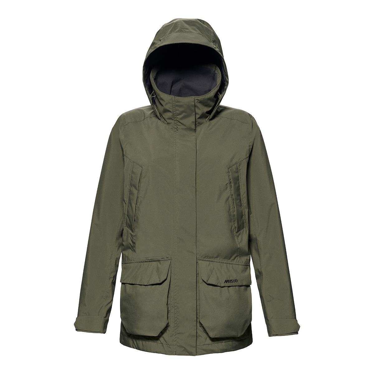 Deep Green Musto Womens Outdoor Country Fenland Stretch Waterproof Coat