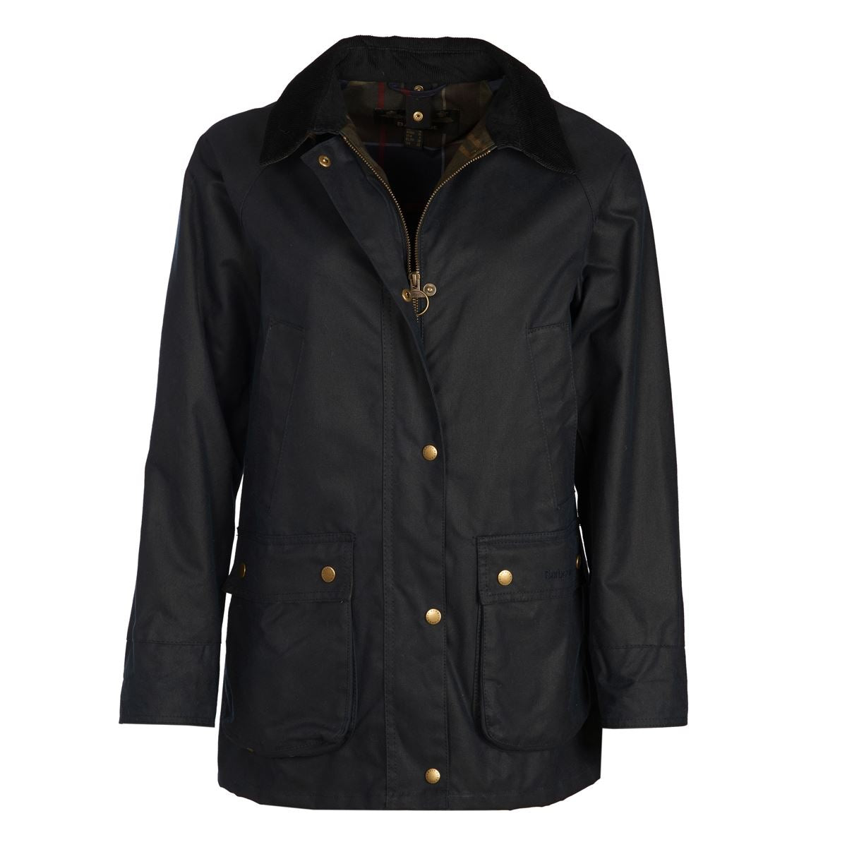 NAVY Barbour Womens Acorn Wax Jacket