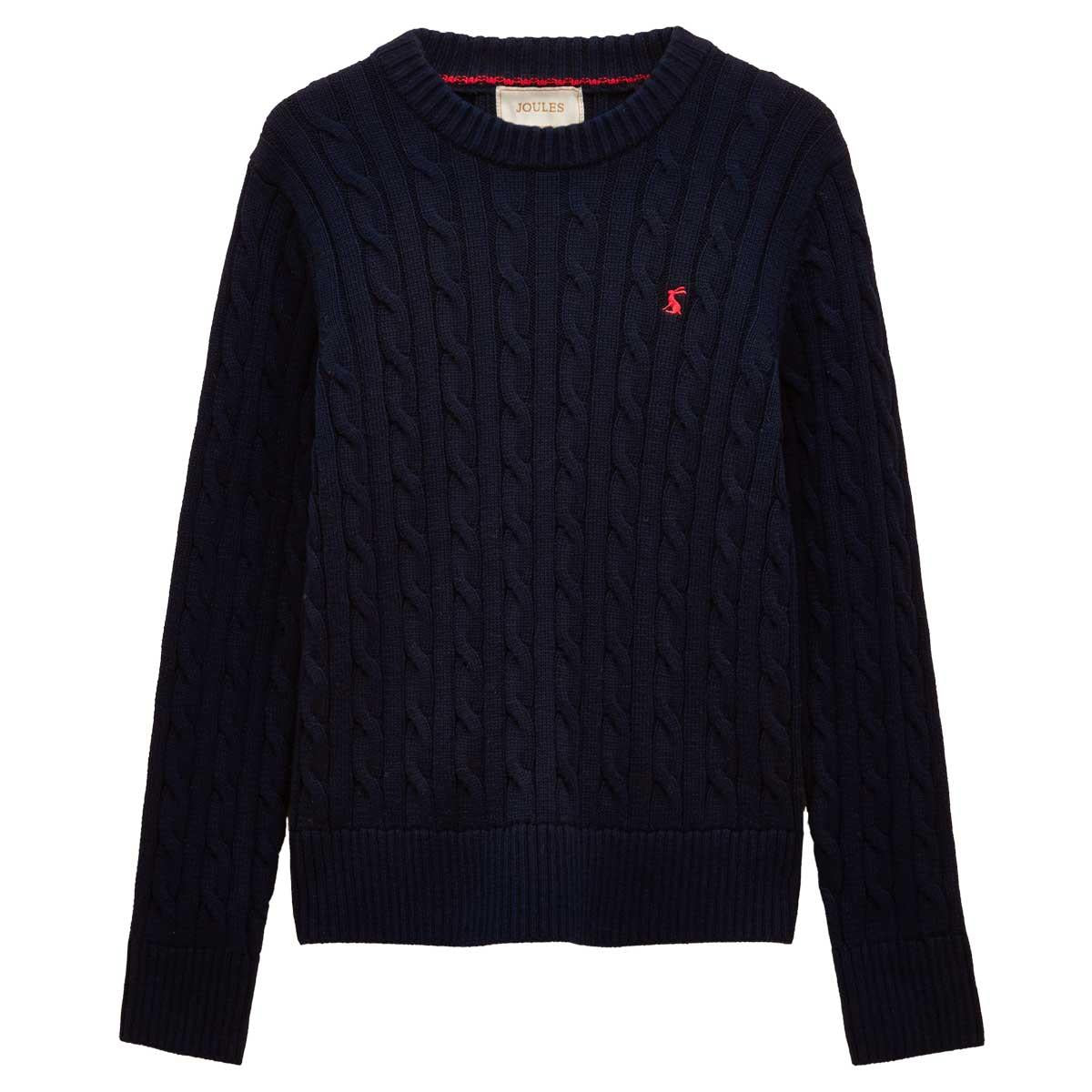 Navy Joules Womens Cotton Crew Neck Jumper