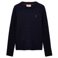 Navy Joules Womens Cotton Crew Neck Jumper