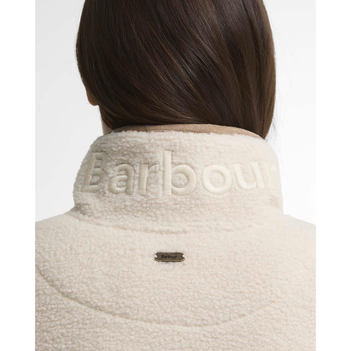 ECRU Barbour Womens Homeswood Fleece Jacket BACK