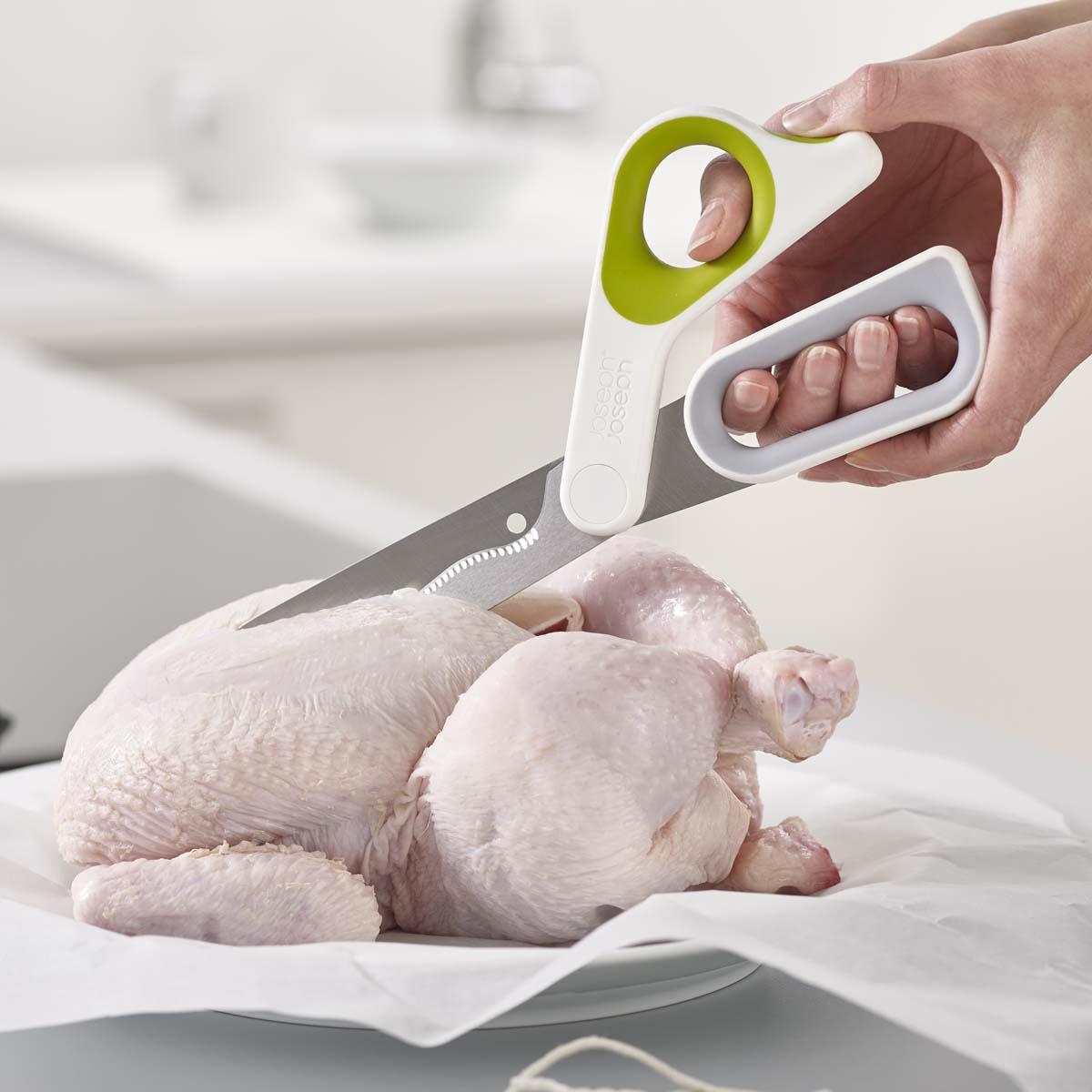 Joseph Joseph PowerGrip All-Purpose Kitchen Scissors Cutting Poultry