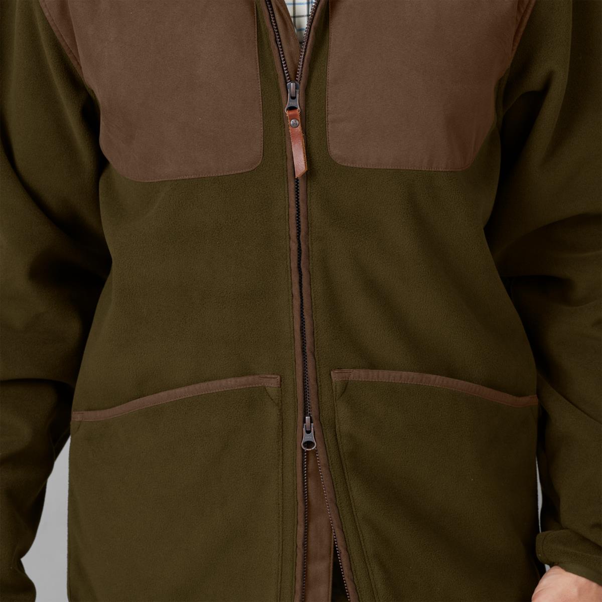 Willow Green Harkila Mens Stornoway Active Shooting HSP Jacket Front Detail