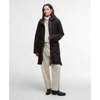 Rustic/Muted Tartan Barbour Womens Marcy Wax Parka front