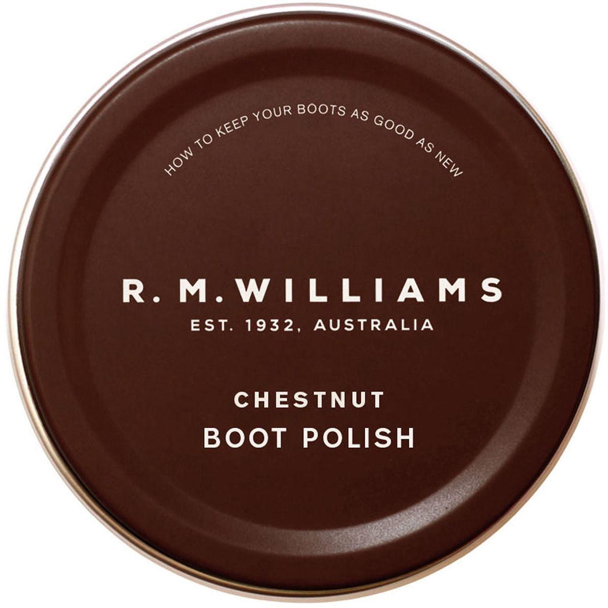 Chestnut R.M. Williams Stockmans Boot Polish