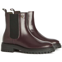 Cherry Glace Barbour Womens Marla Chelsea Boot
