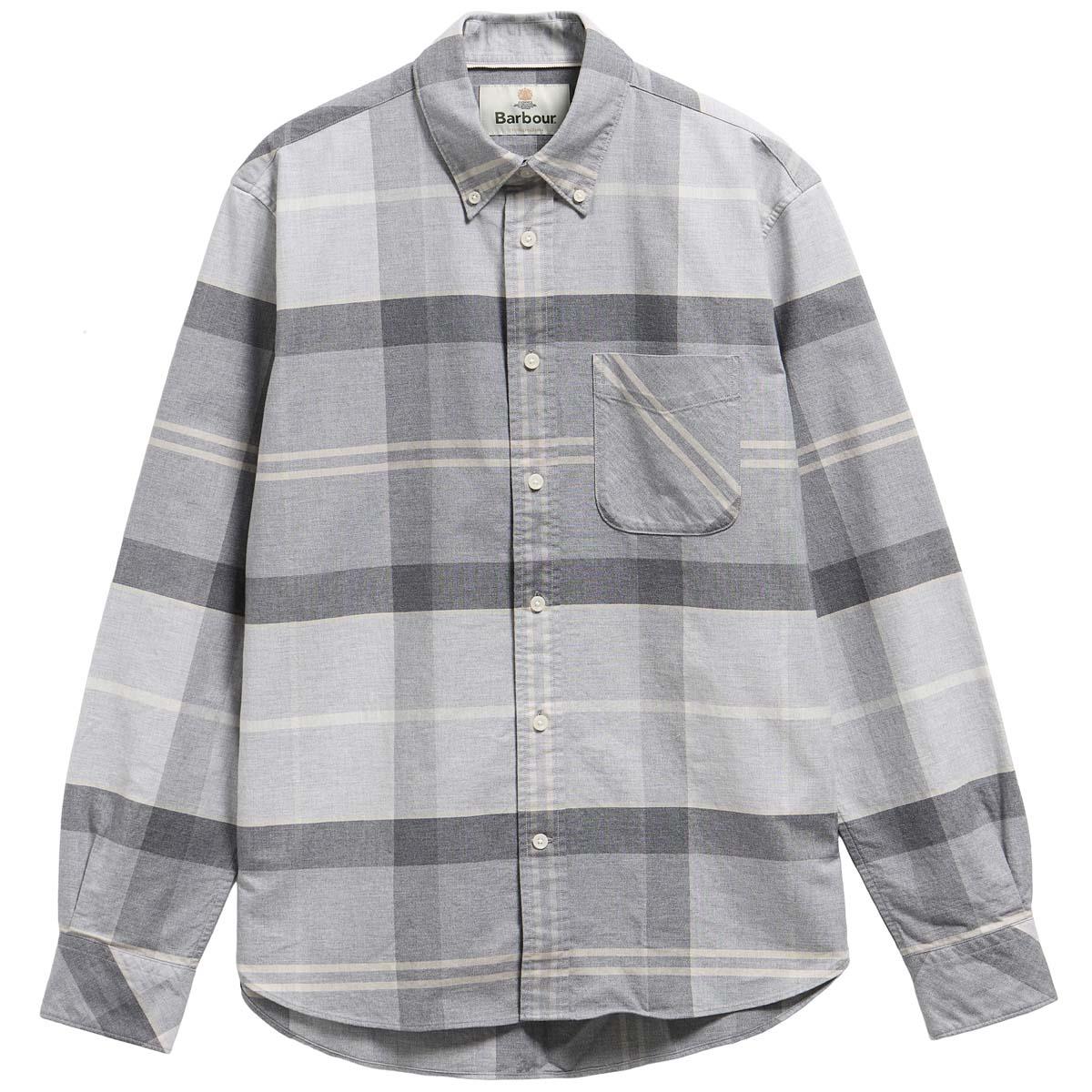 Ice Granite Barbour Mens Mineral Tartan Dunoon Authentic Shirt