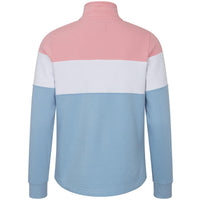 Pink/Blue Hoggs Of Fife Dumfries 1888 Ladies 1/4 Zip Sweatshirt Back
