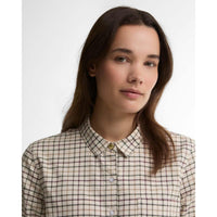 Birch Tattersall Barbour Womens Woodside Check Shirt COLLAR