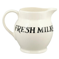 Emma Bridgewater Black Toast Jersey Cream Half Pint Jug Side View