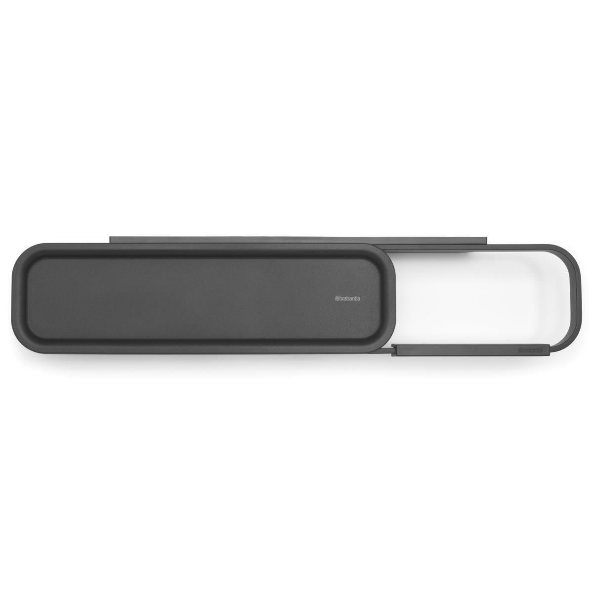 Brabantia MindSet Toilet Roll Holder with Shelf Mineral Infinite Grey Above