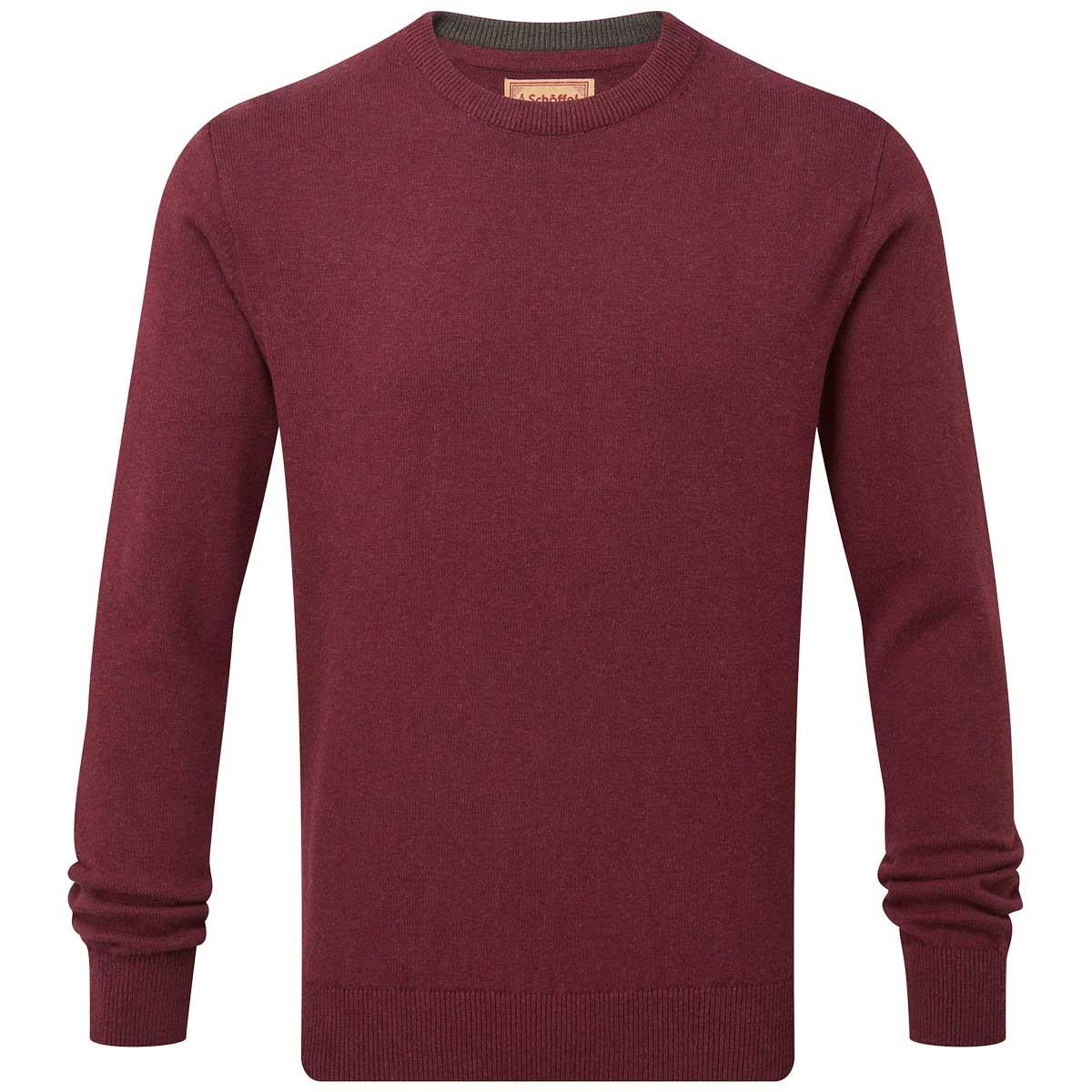 Schoffel Mens Calton Cotton Cashmere Crew Jumper
