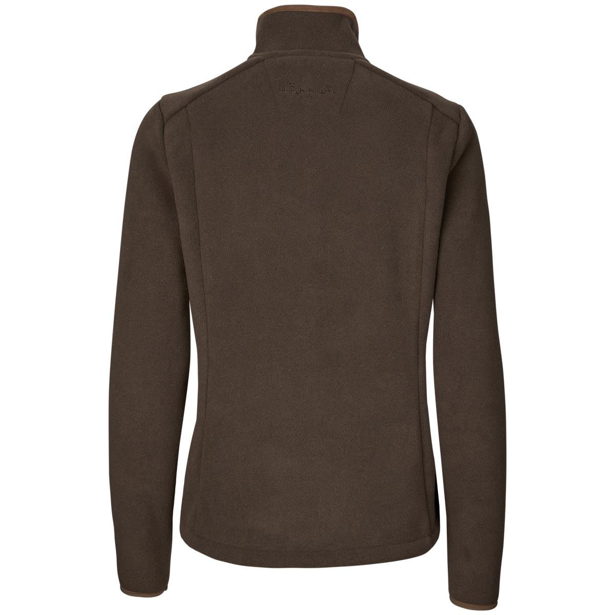 Demitasse Brown Harkila Womens Sandhem Sherpa Fleece Jacket Back