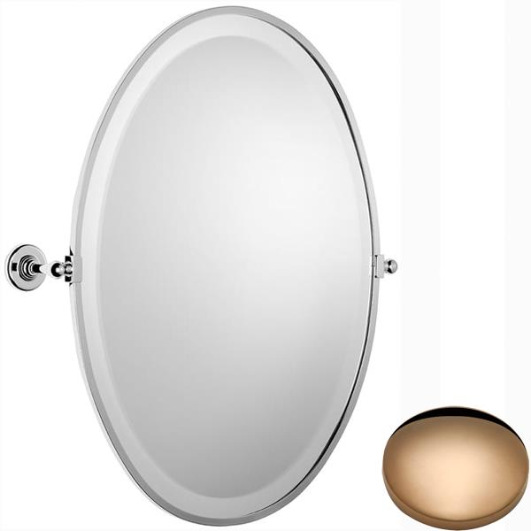 Antique Gold Samuel Heath Antique Framed Oval Mirror N4346