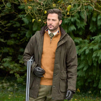 Olive Alan Paine Mens Dunswell Field Coat Lifestyle