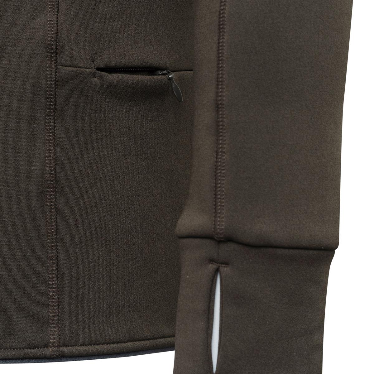 Green Moss Beretta Mens Stretch Tech Half Zip Fleece Sleeve