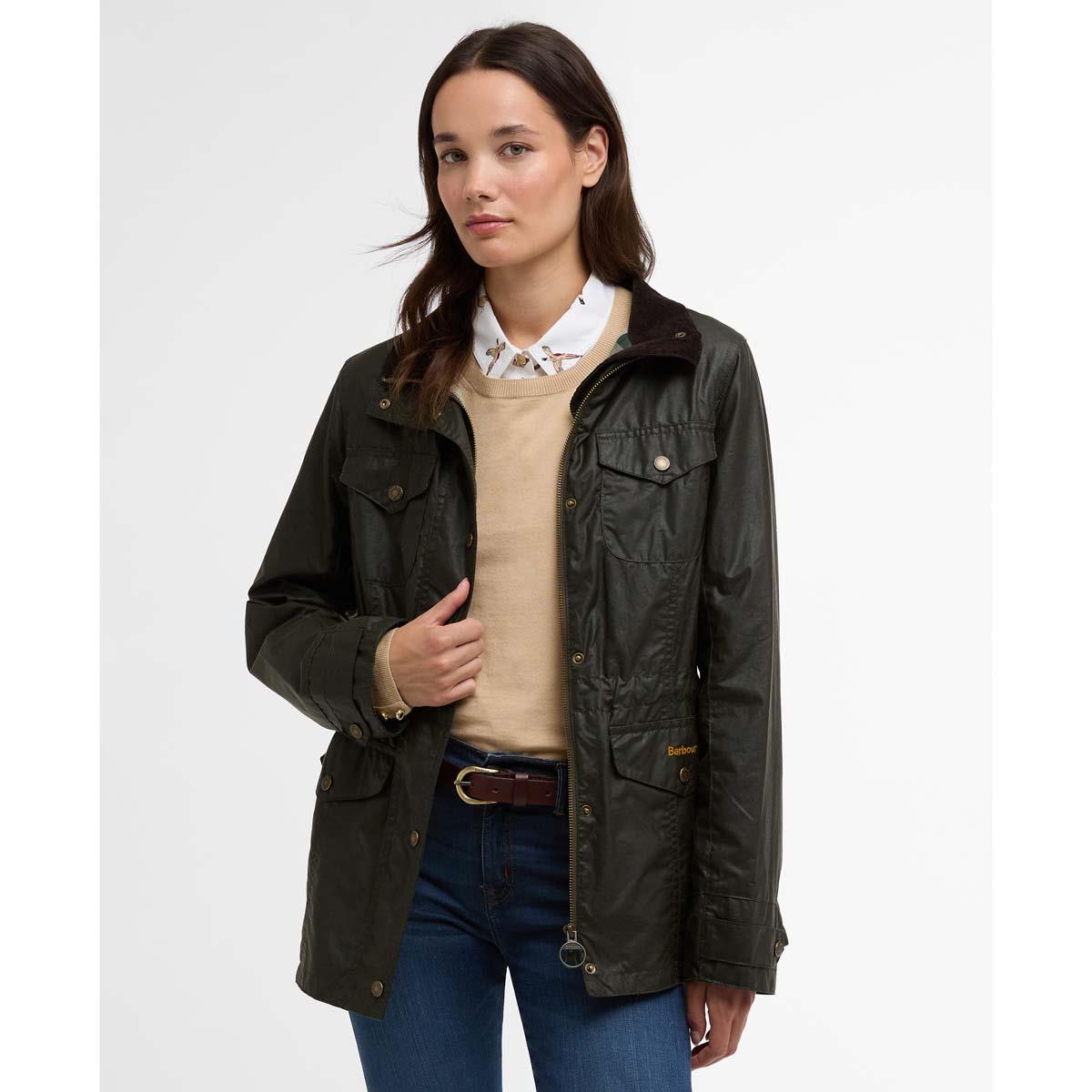 Barbour Womens Summer Sapper Wax Jacket Front