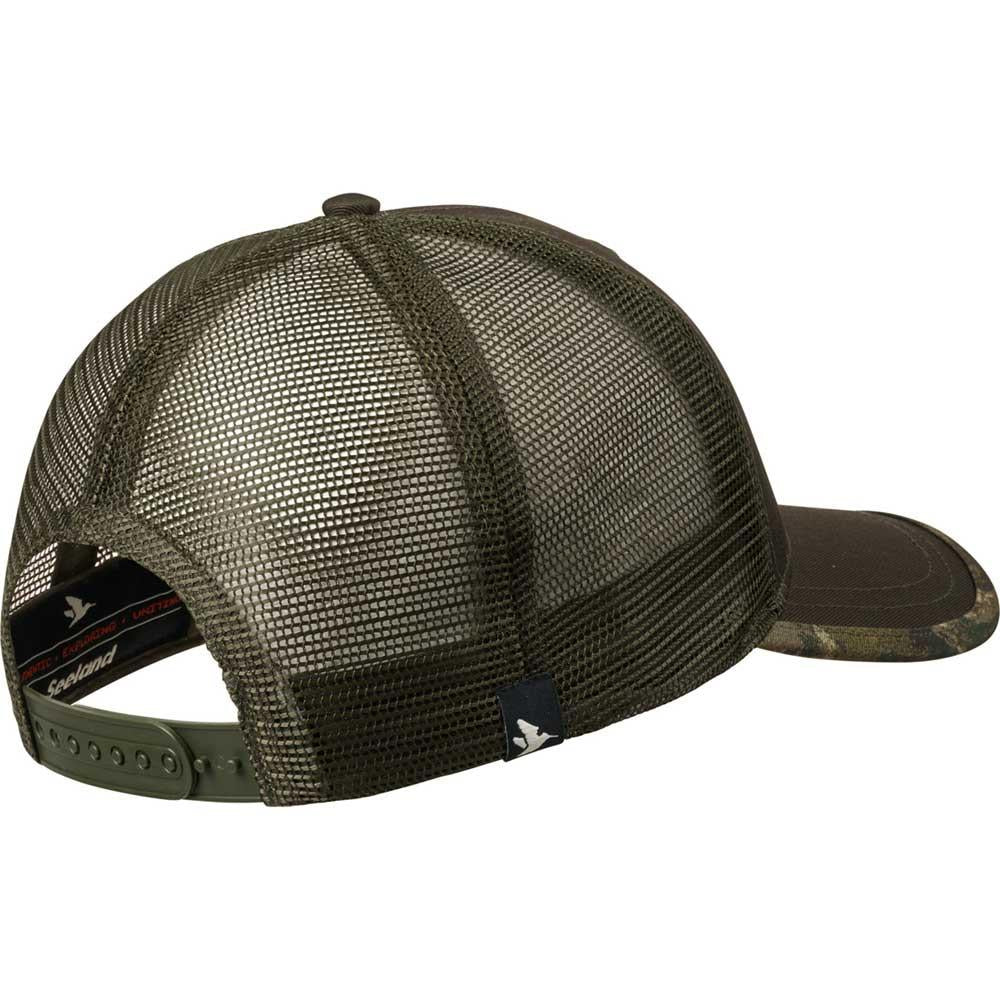 Pine Green Seeland Mens Ganister Trucker Cap Back