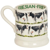 Emma Bridgewater Farmyard Animals Friesian Cow Half Pint Mug Back
