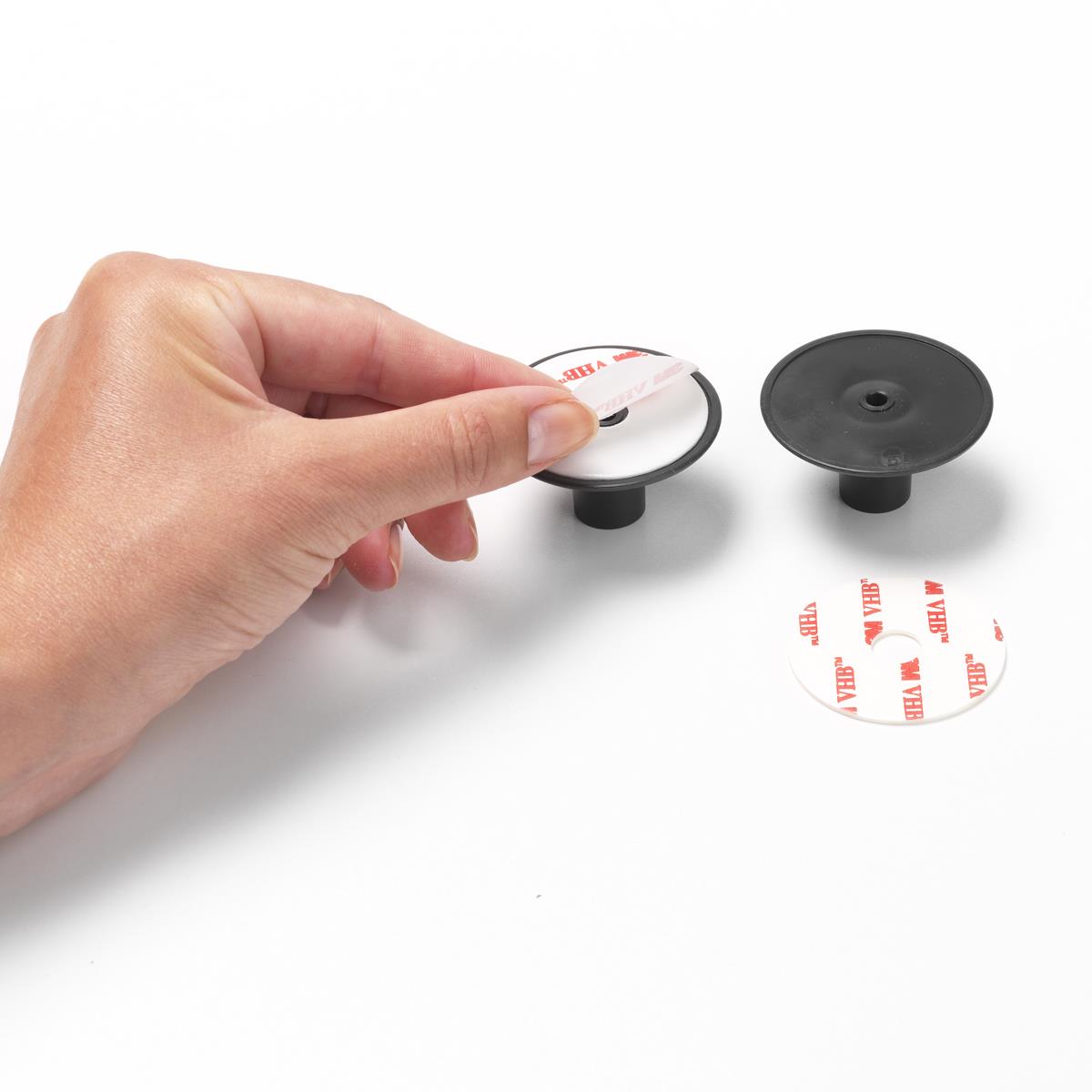 Dark Grey Brabantia Towel Hook Set of 2 Tape Fixing