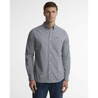 NAVY Harbourwall Tailored Gingham Shirt FRONT
