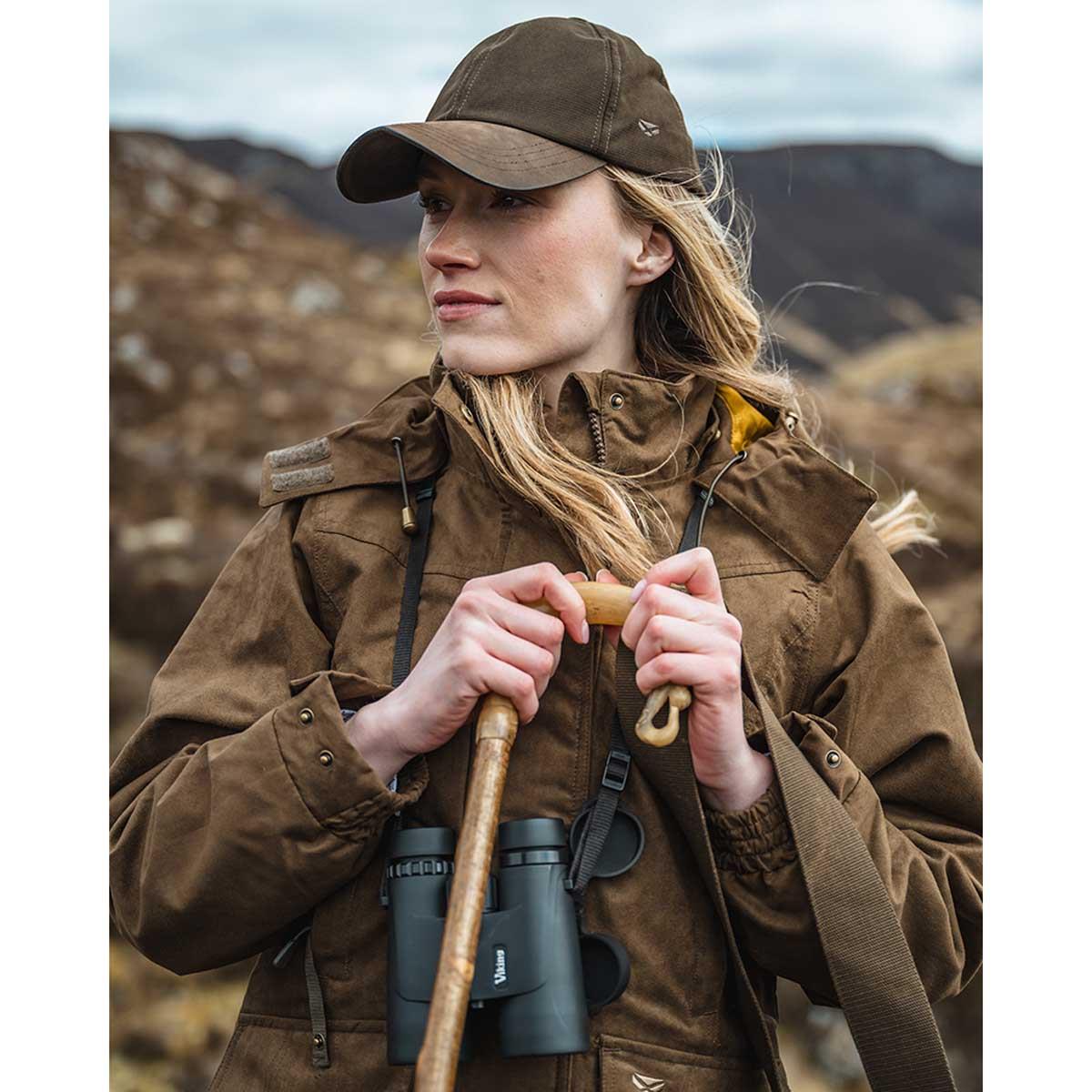 Field Green Hoggs Of Fife Womens Rannoch Waterproof Hunting Jacket Lifestlye