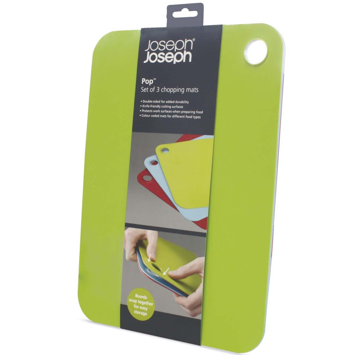 Multi Joseph Joseph Pop Set of 3 Chopping Mats BOX