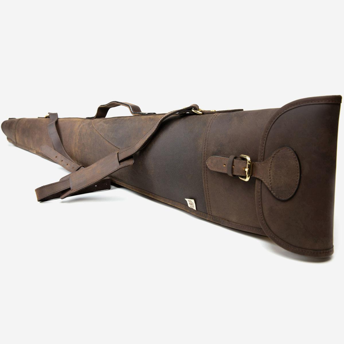 Teales Devonshire Leather Buckle Flap Gun Slip