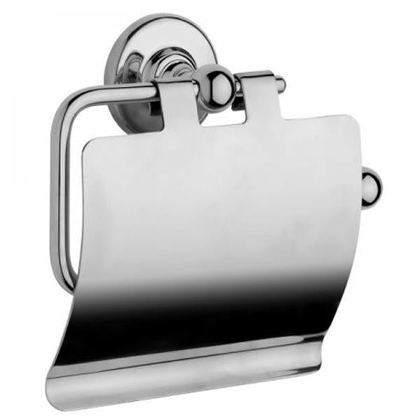 Chrome Plated Samuel Heath Antique Toilet Roll Holder With Cover N4337-C