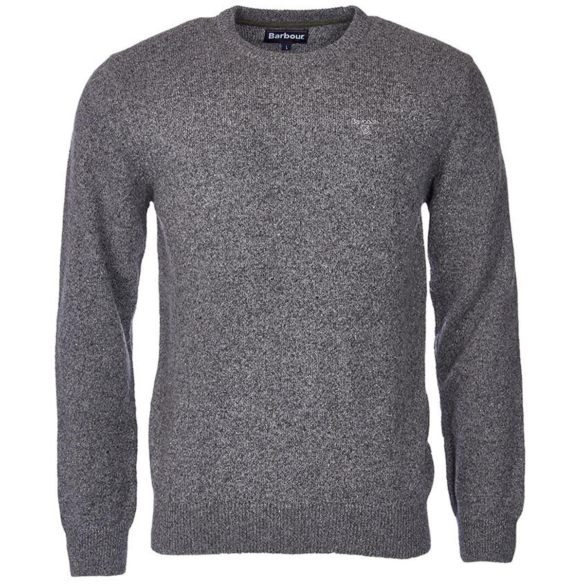 Grey Barbour Mens Tisbury Crew