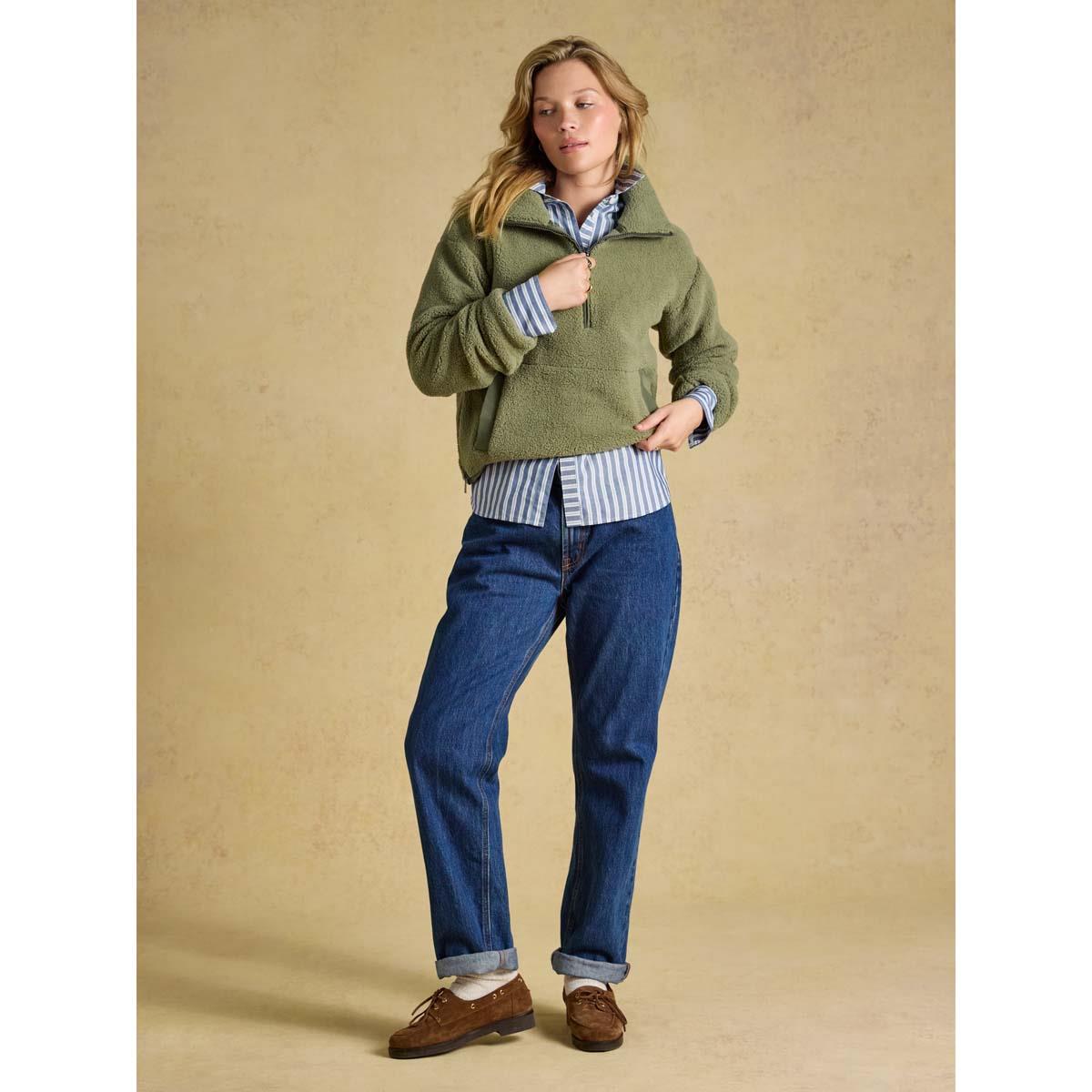 Joules Womens Short Tilly Quarter Zip Fleece Jumper