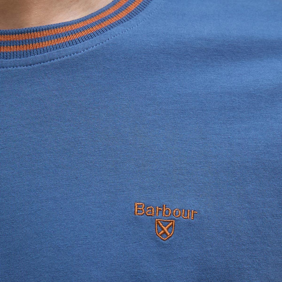 Dark Denim Barbour Mens Austwick T-Shirt Chest