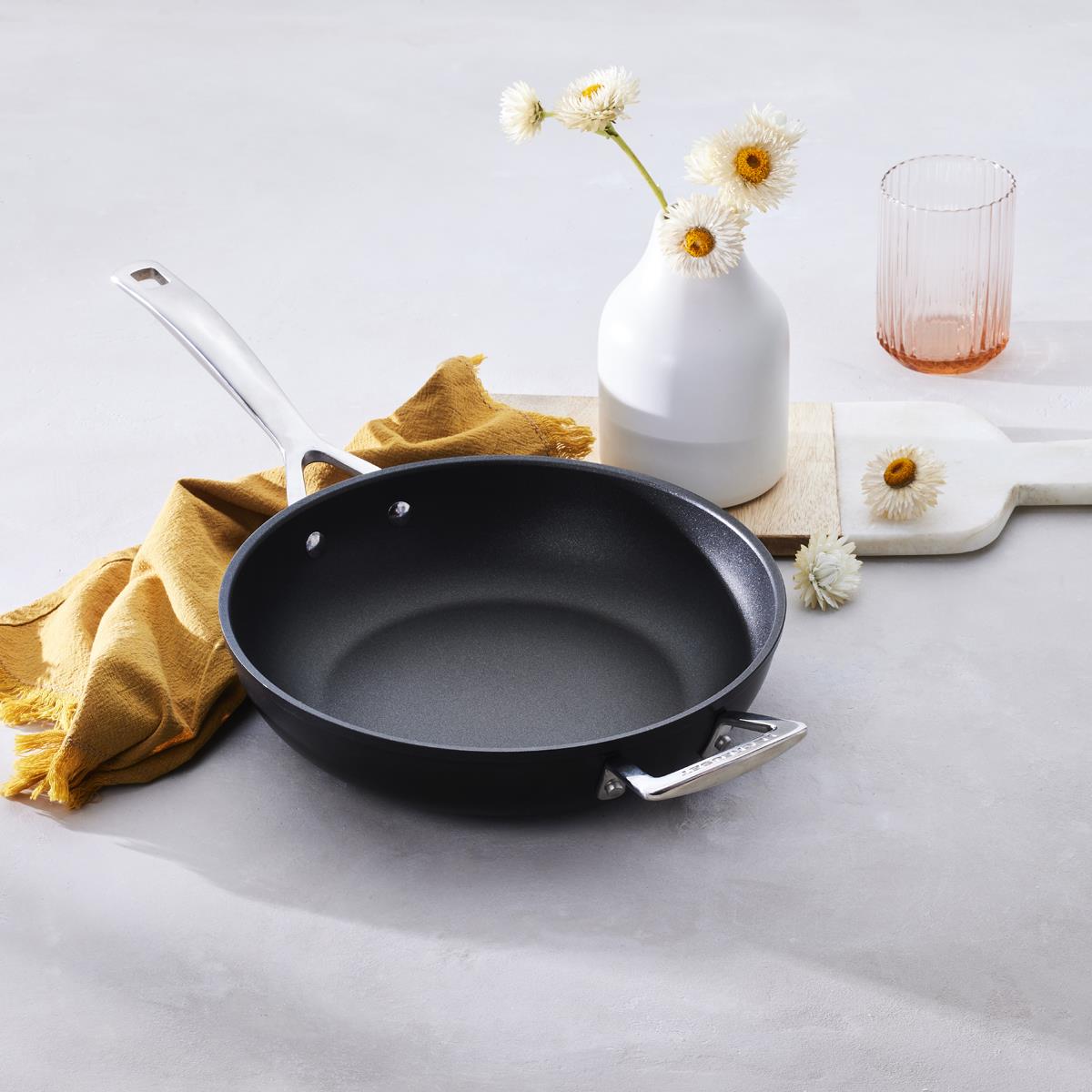 Le Creuset Toughened Non-Stick Deep Frying Pan Lifestyle