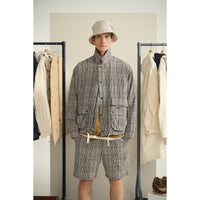 Mist Barbour Mens Tracker Showerproof Bucket Hat lifestyle