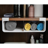 Joseph Joseph Cupboardstore Large Under-Shelf Film Foil and Bag Organiser Installed