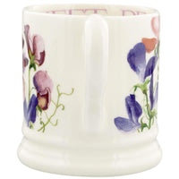 Emma Bridgewater Sweet Pea Multi Half Pint Mug BACK