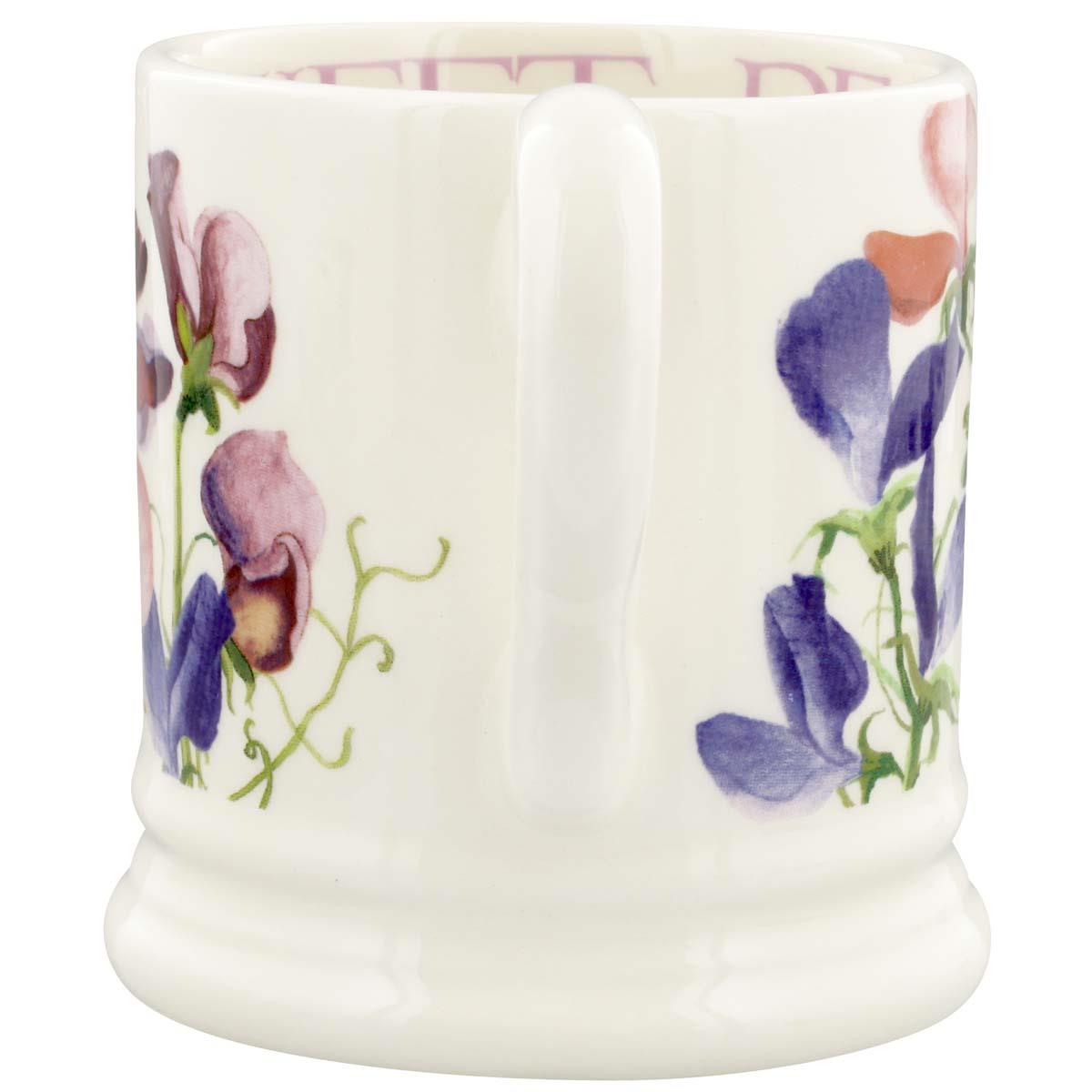 Emma Bridgewater Sweet Pea Multi Half Pint Mug BACK