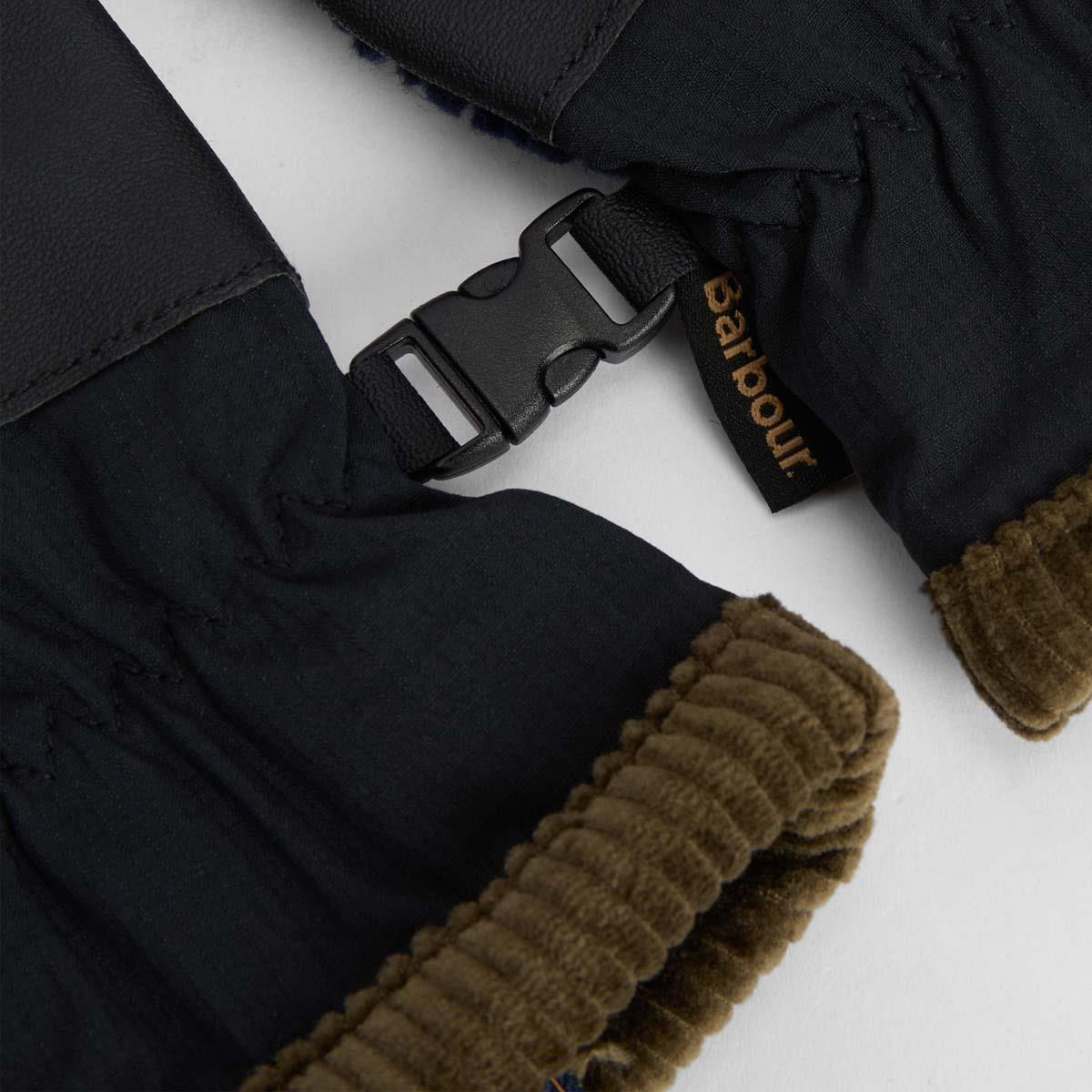 Barbour Mens Field Tartan Fleece Gloves