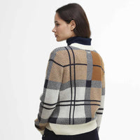 Mutli Barbour Womens Brigitte Knitted Jumper Model Back